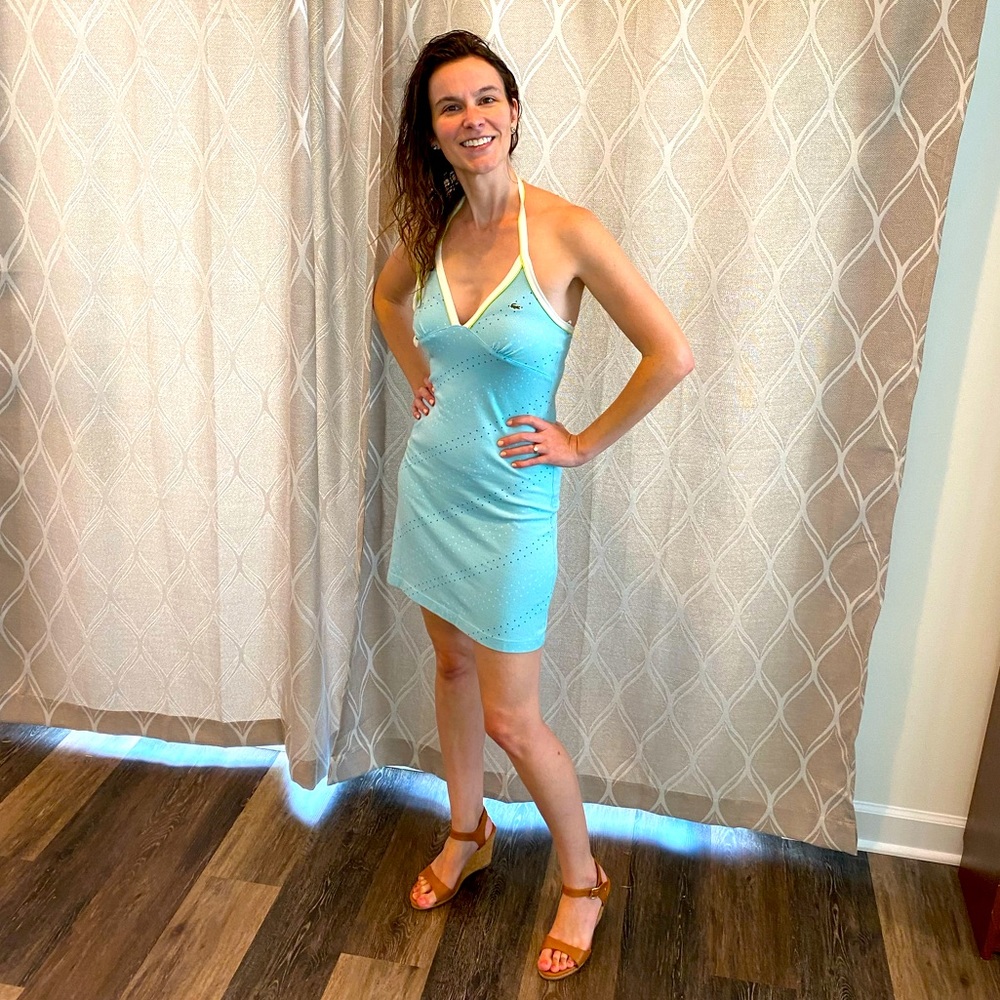 EUC LaCoste Halter Dress